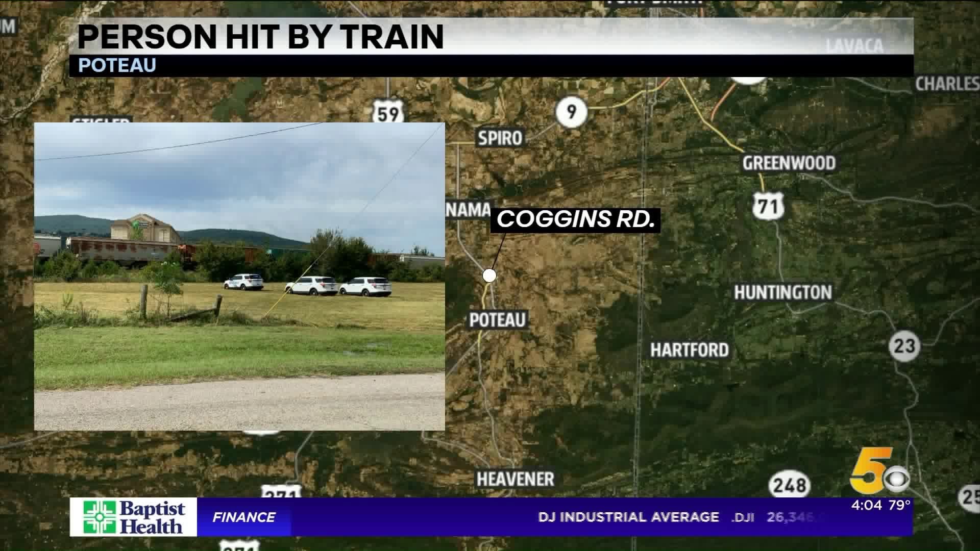 Man Hit by Train in Poteau