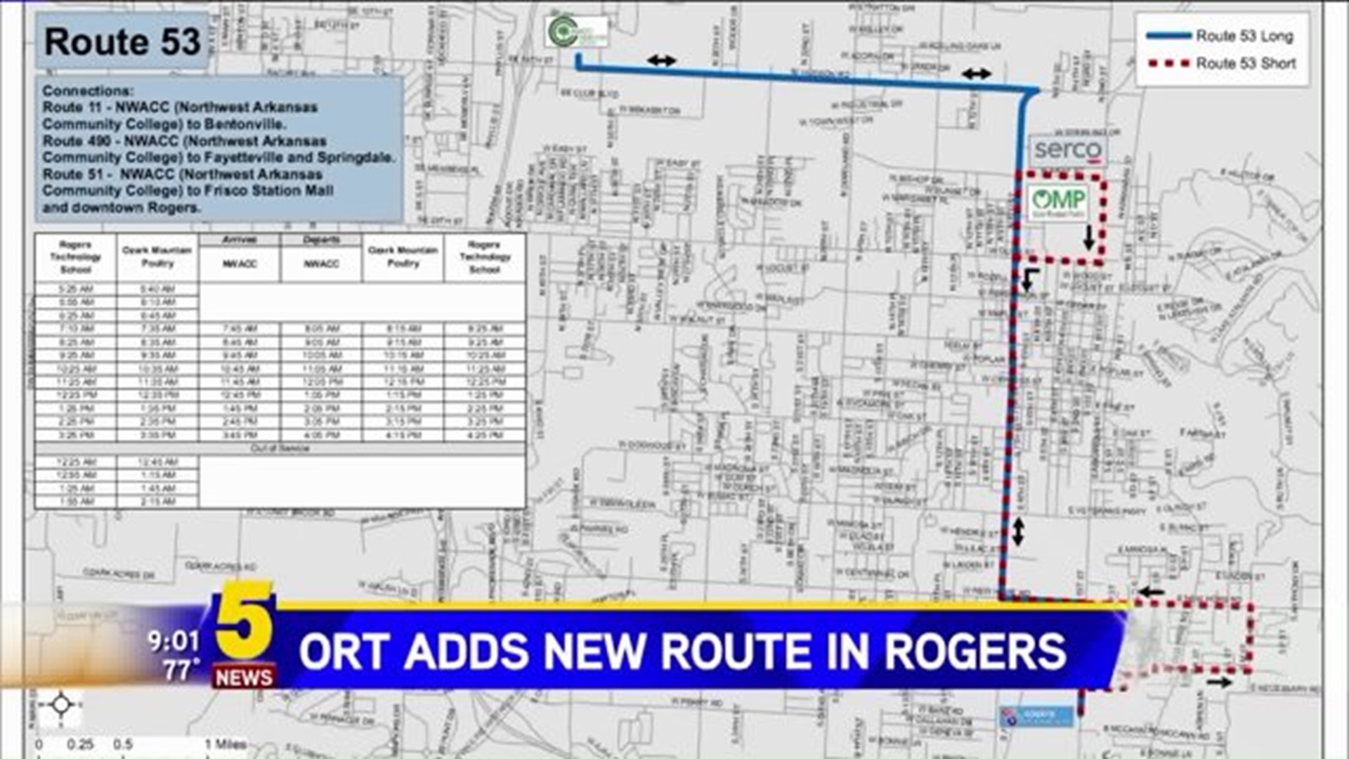 ORT Adds New Route In Rogers