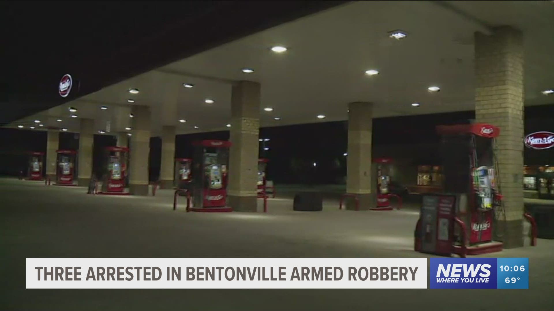 Three men were arrested in connection to an armed robbery at a Kum & Go in Bentonville. https://bit.ly/3kjLaCI