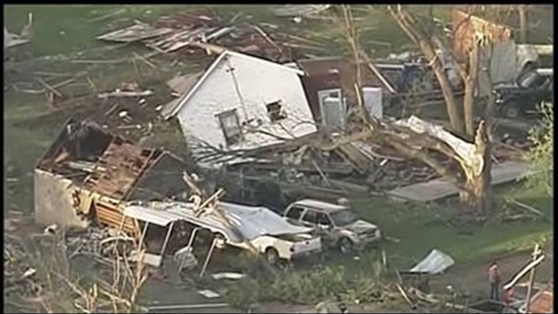 Tornado Destroys Homes And Scatters Debris In Quapaw
