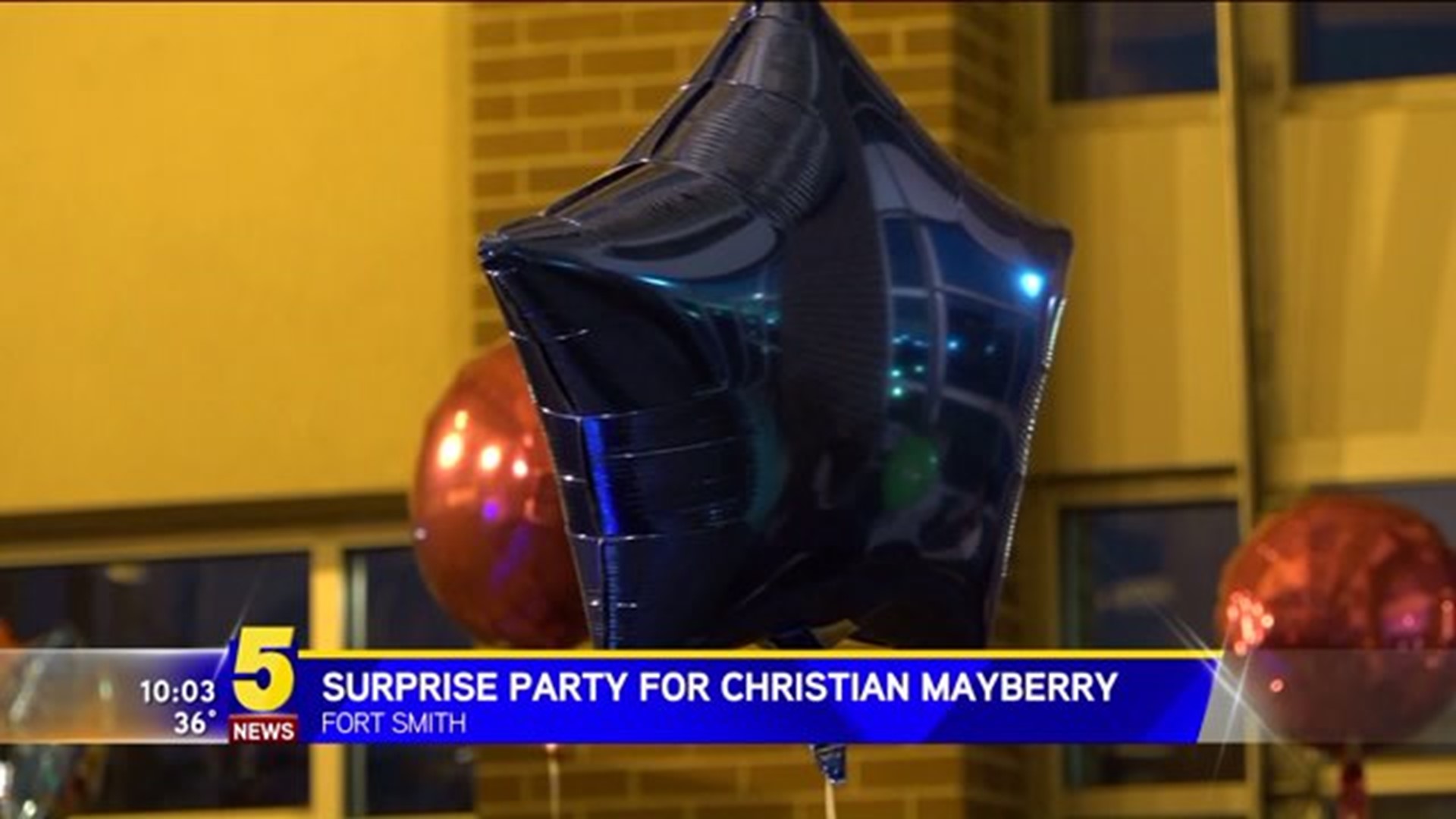 Surprise Party For Christian Mayberry