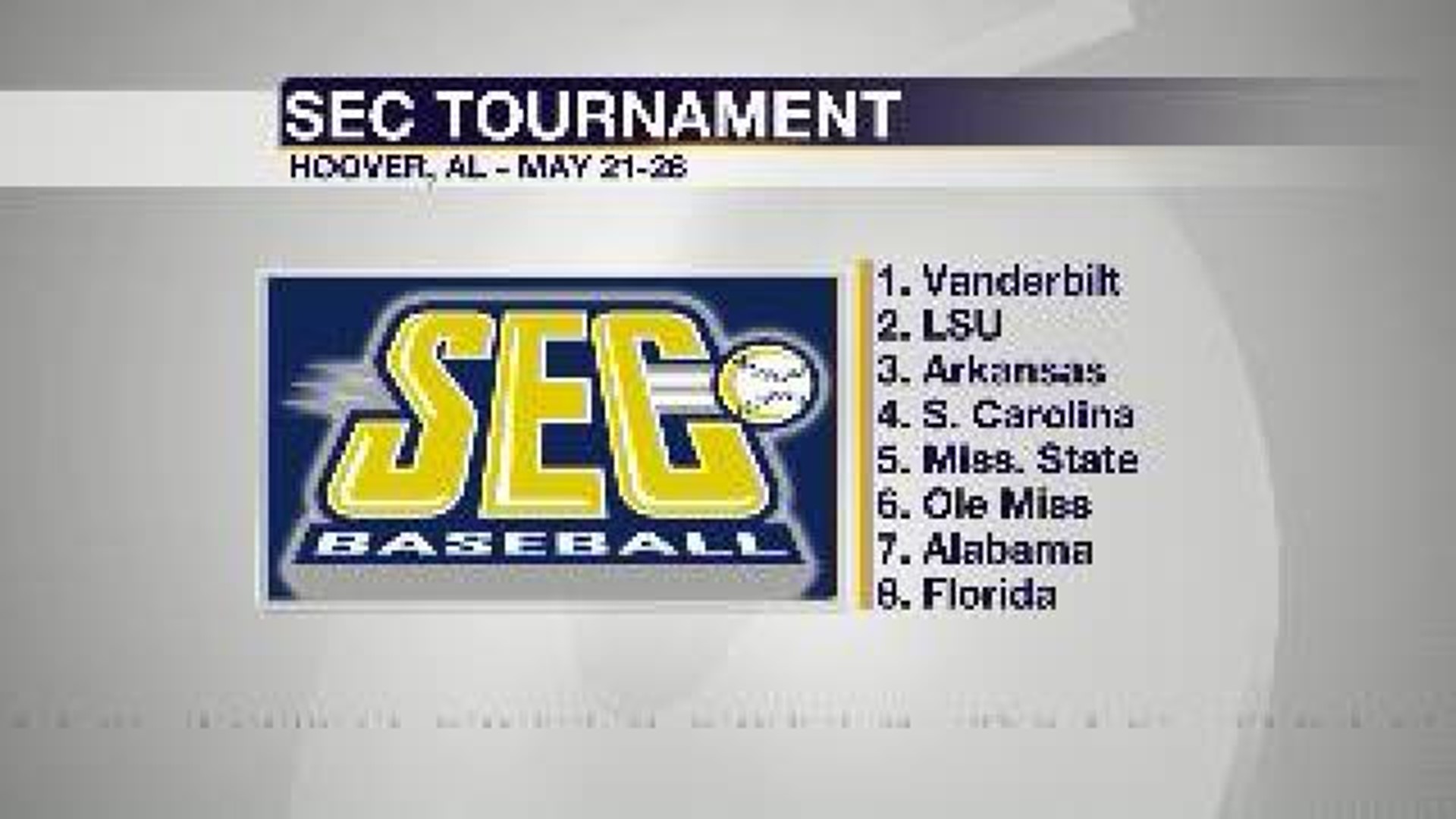 SEC Baseball Tournament