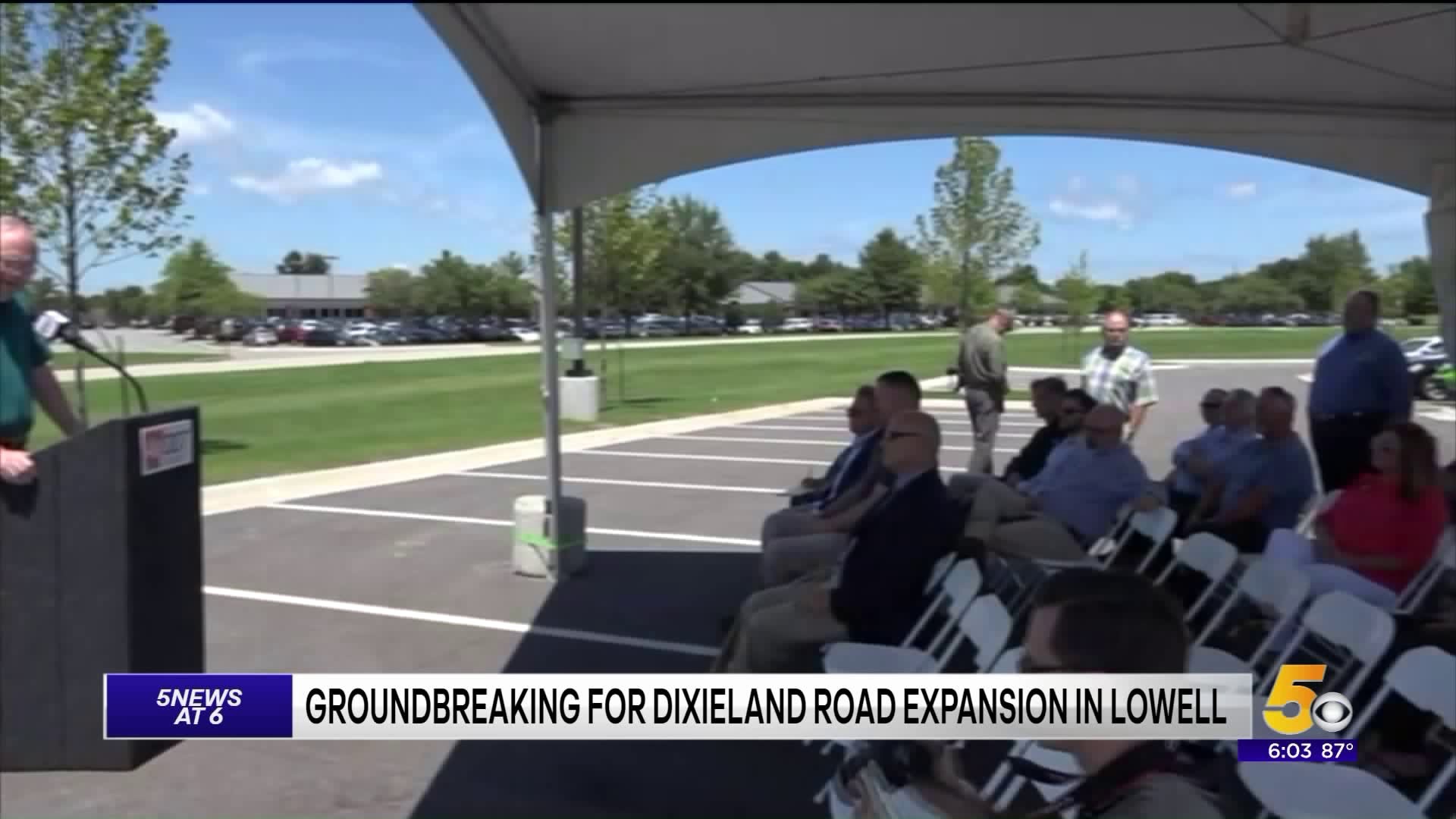 Groundbreaking for Dixieland Road in Lowell