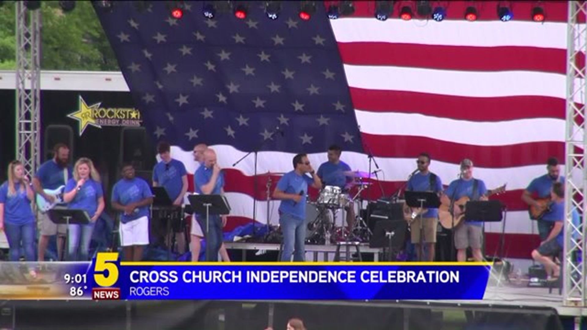 Ninth Annual Fireworks At The Crosses At Cross Church In Rogers