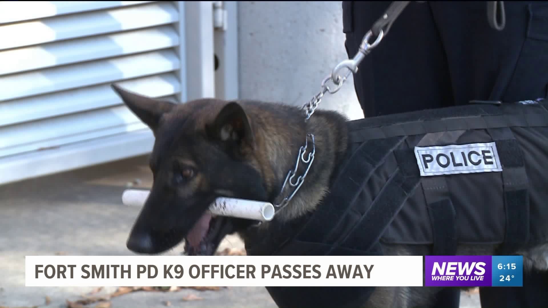 Fort Smith Police Say Goodbye To K9 Officer Chico