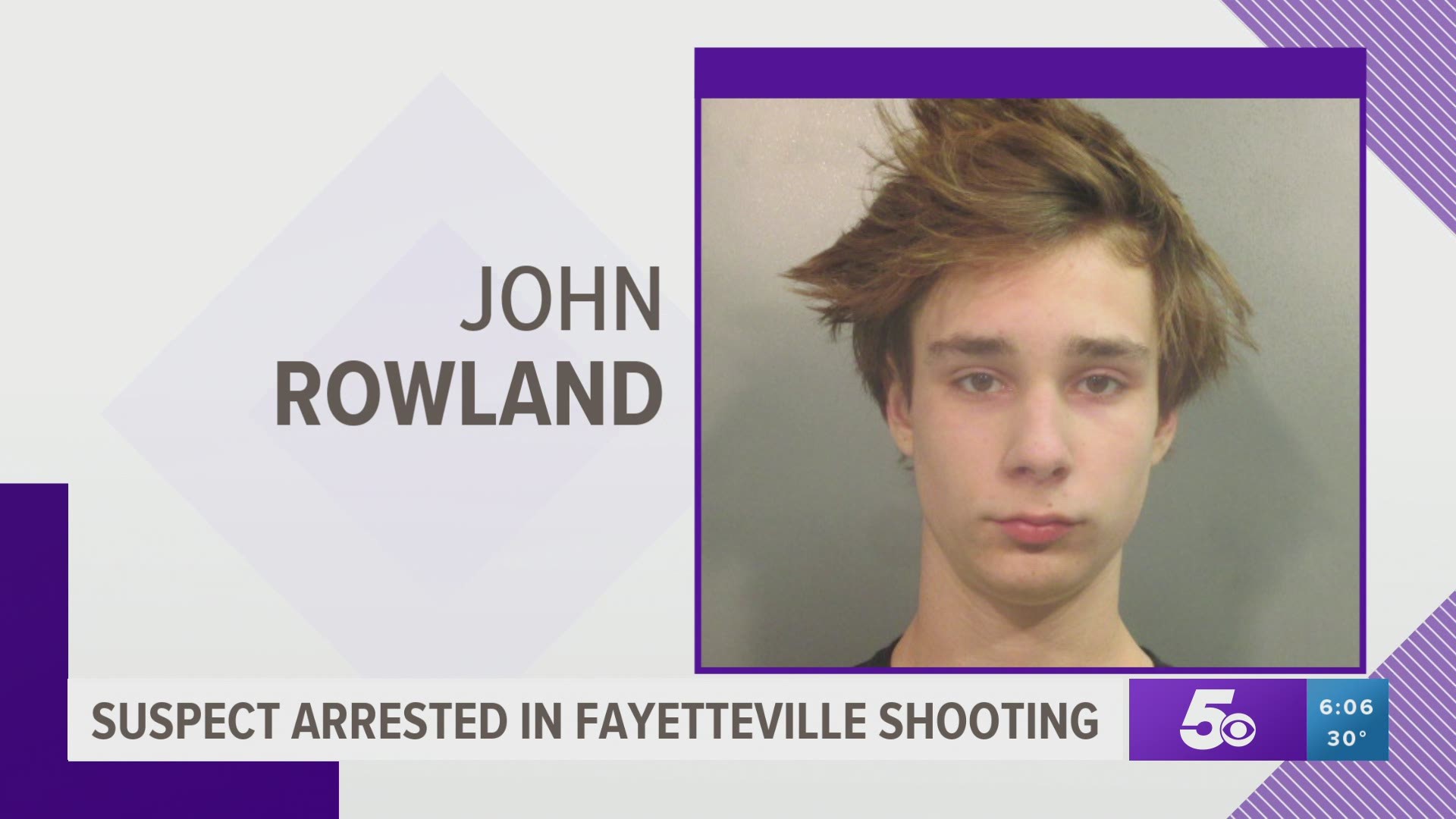 Police say 18-year-old John Rowland drove to the police department and admitted to firing at a home on Pointer Lane Tuesday morning.