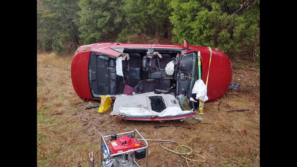 Two People Transported To Hospital After Rollover Accident On I40 Near