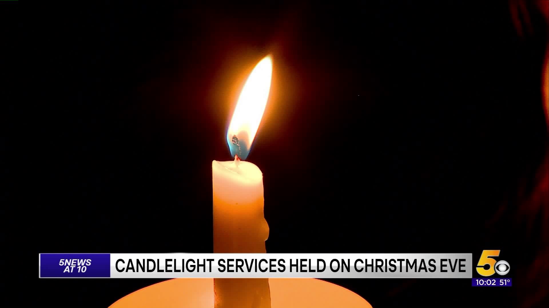 Christmas Eve Candlight Service Held In Fayetteville