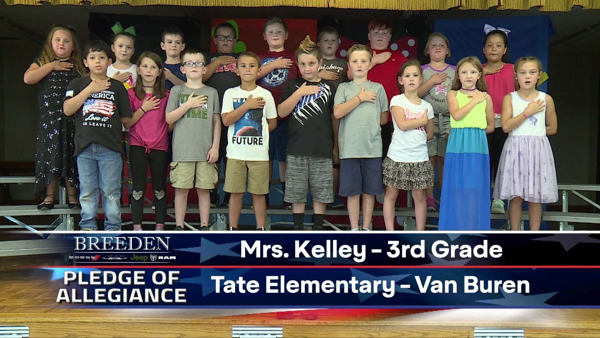 Mrs. Kelley 3rd Grade Tate Elementary, Van Buren