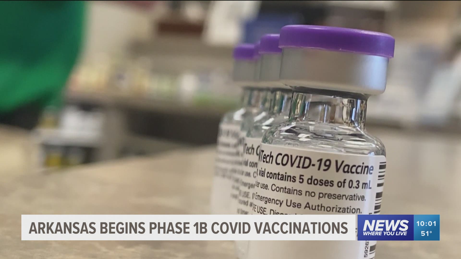 Arkansas begins phase 1-B Covid vaccinations