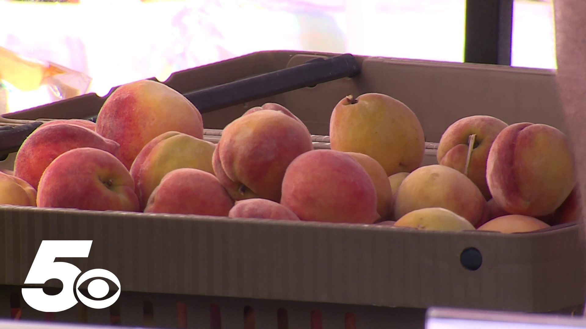 Mother Nature had other plans, but local peaches are back at the Johnson County Peach Festival.