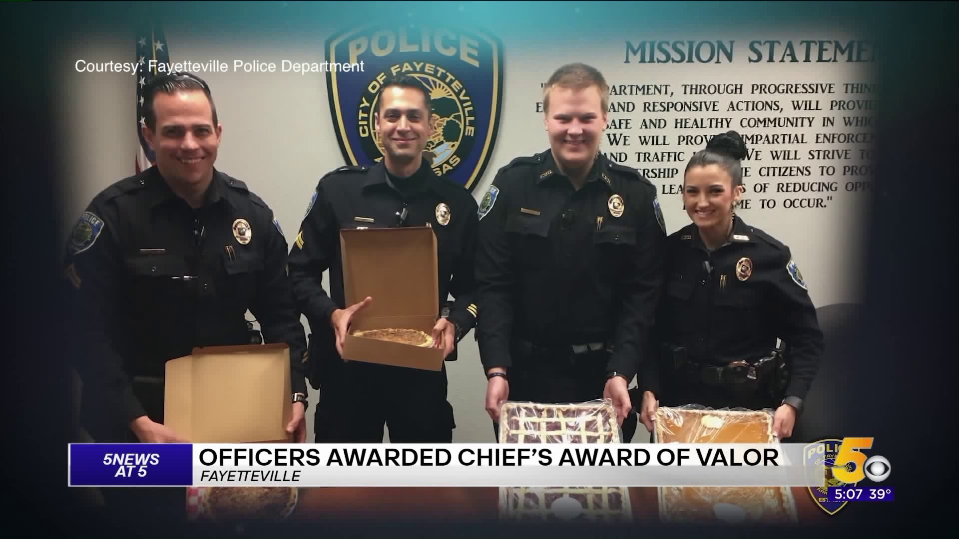 Fayetteville Officers Awarded The Chief`s Award Of Valor