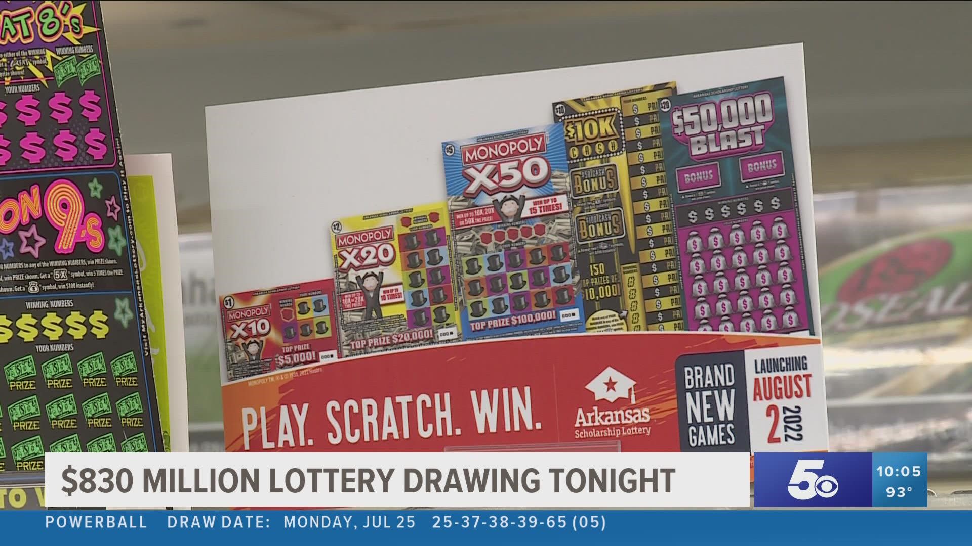 With the $830 million lottery drawing taking place, Arkansans were buying tickets with excitement with the possibility of winning the fortune.