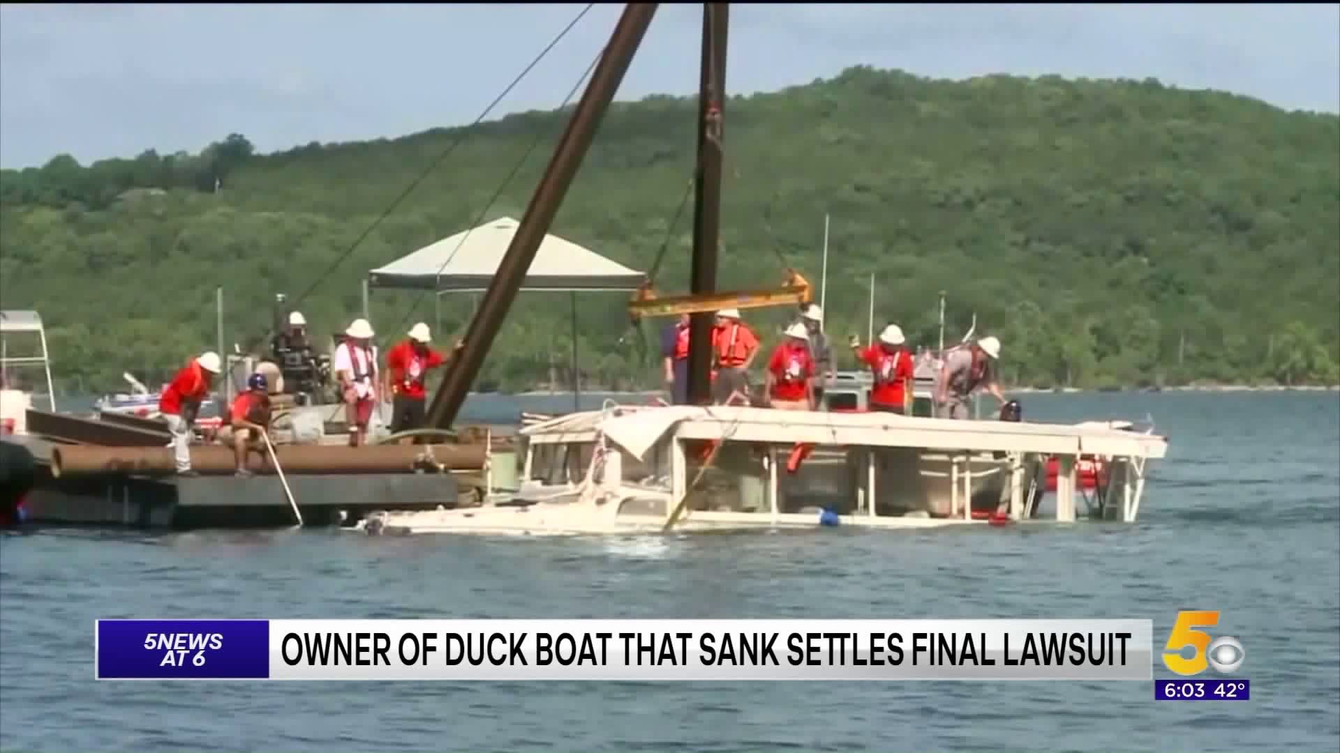Owner Of Duck Boat That Sank In Missouri, Killing 17, Settles Final Lawsuit