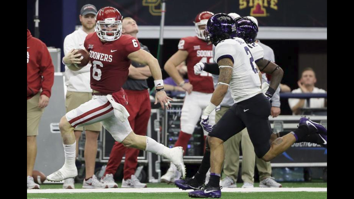 Baker Mayfield, Oklahoma Defeat TCU in Big 12 Championship Blowout ...