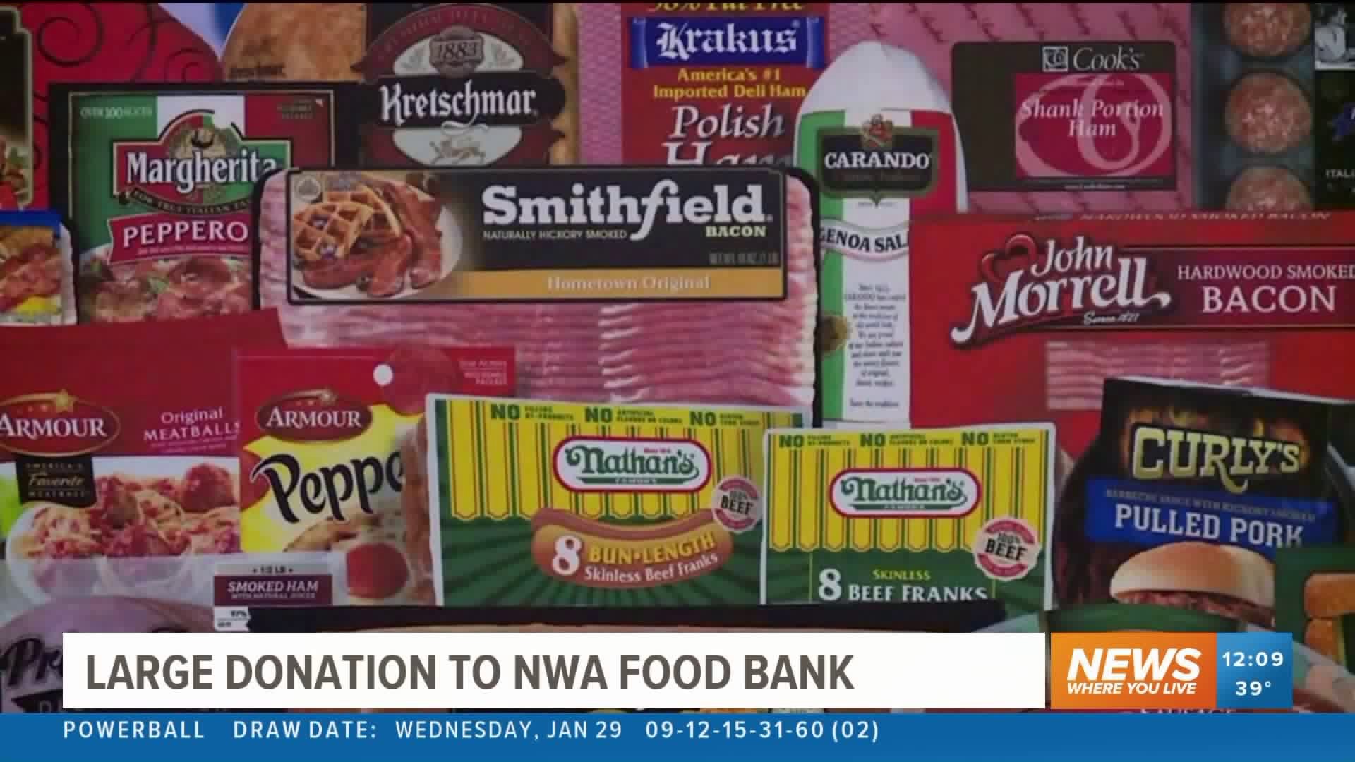 Smithfield Foods Donates 30,000 Pounds Of Food To Northwest Arkansas Food Bank