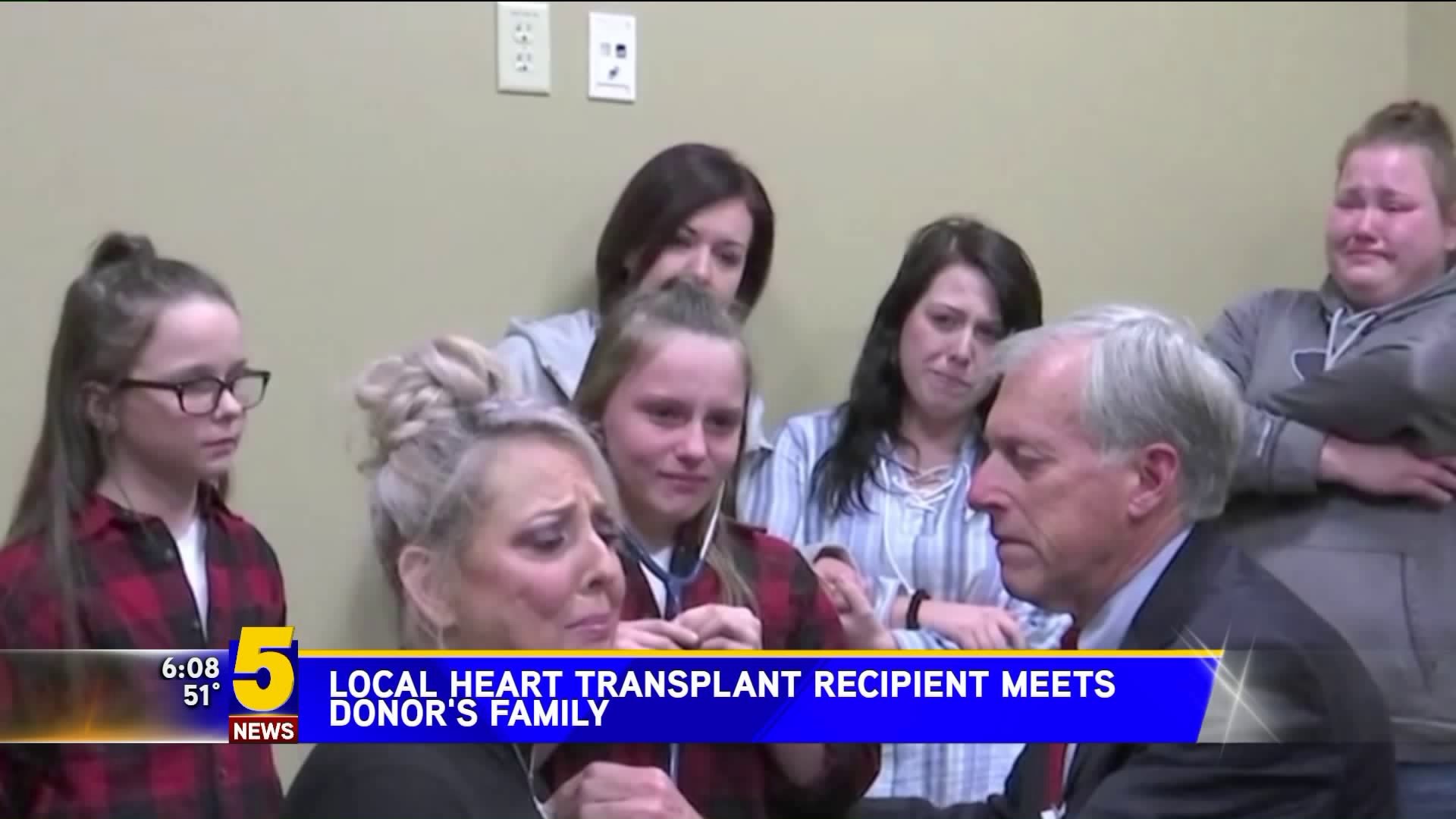 Local Heart Transplant Recipient Meets Donors Family