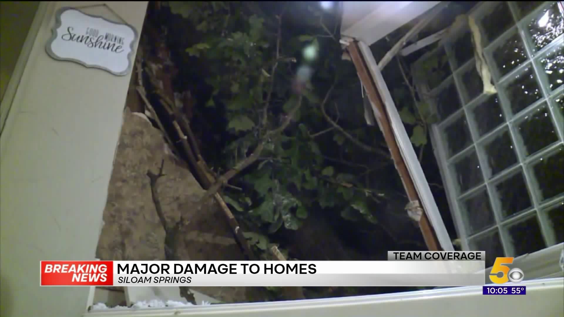 Major Damage to Homes in Siloam Springs