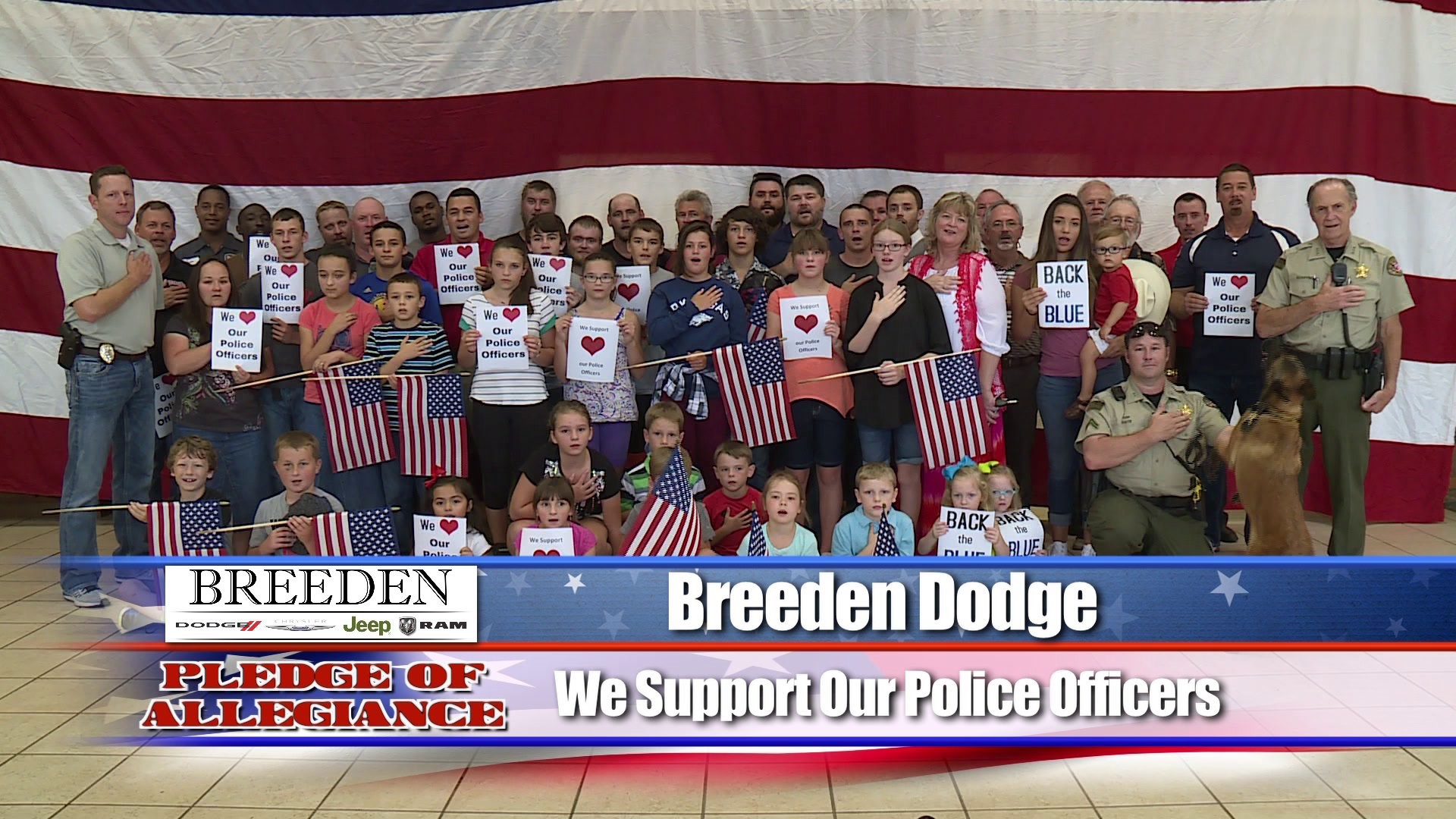 Breeden Dodge - We Support Our Police Officers