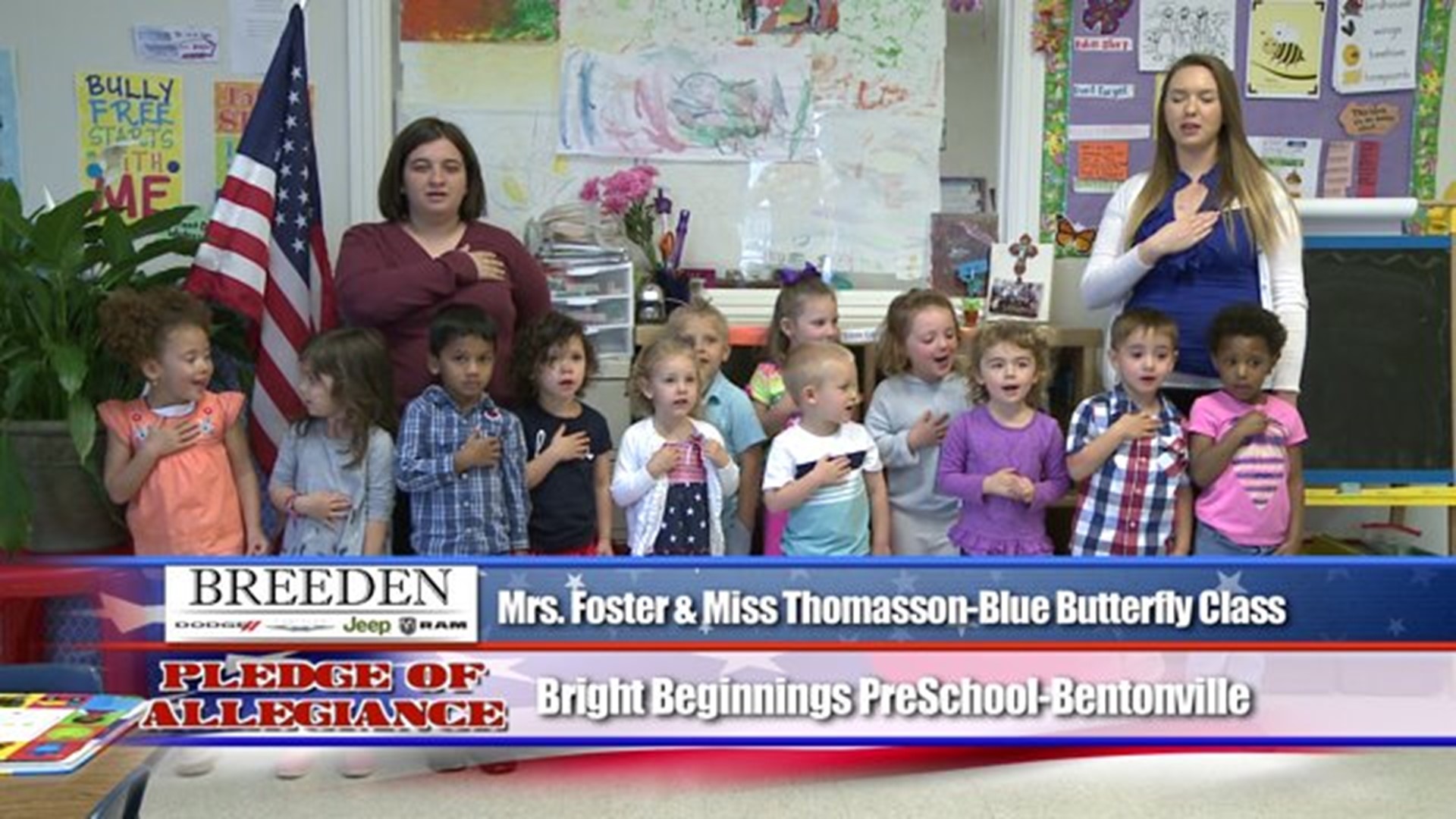 Bright Beginnings Preschool - Bentonville, Mrs. Foster & Ms. Thomasson - Blue Butterfly Class