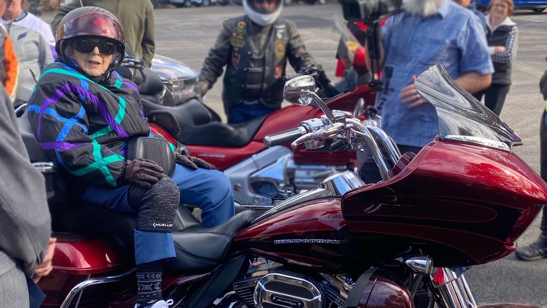A BELLA VISTA WOMAN IS CELEBRATING HER BIRTHDAY IN STYLE – WITH A MOTORCYCLE TOUR AROUND TOWN...