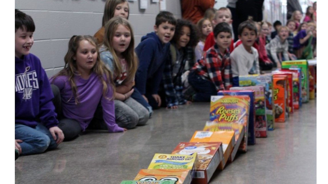 Arkansas elementary school feeling 'cheerio' after cereal drive