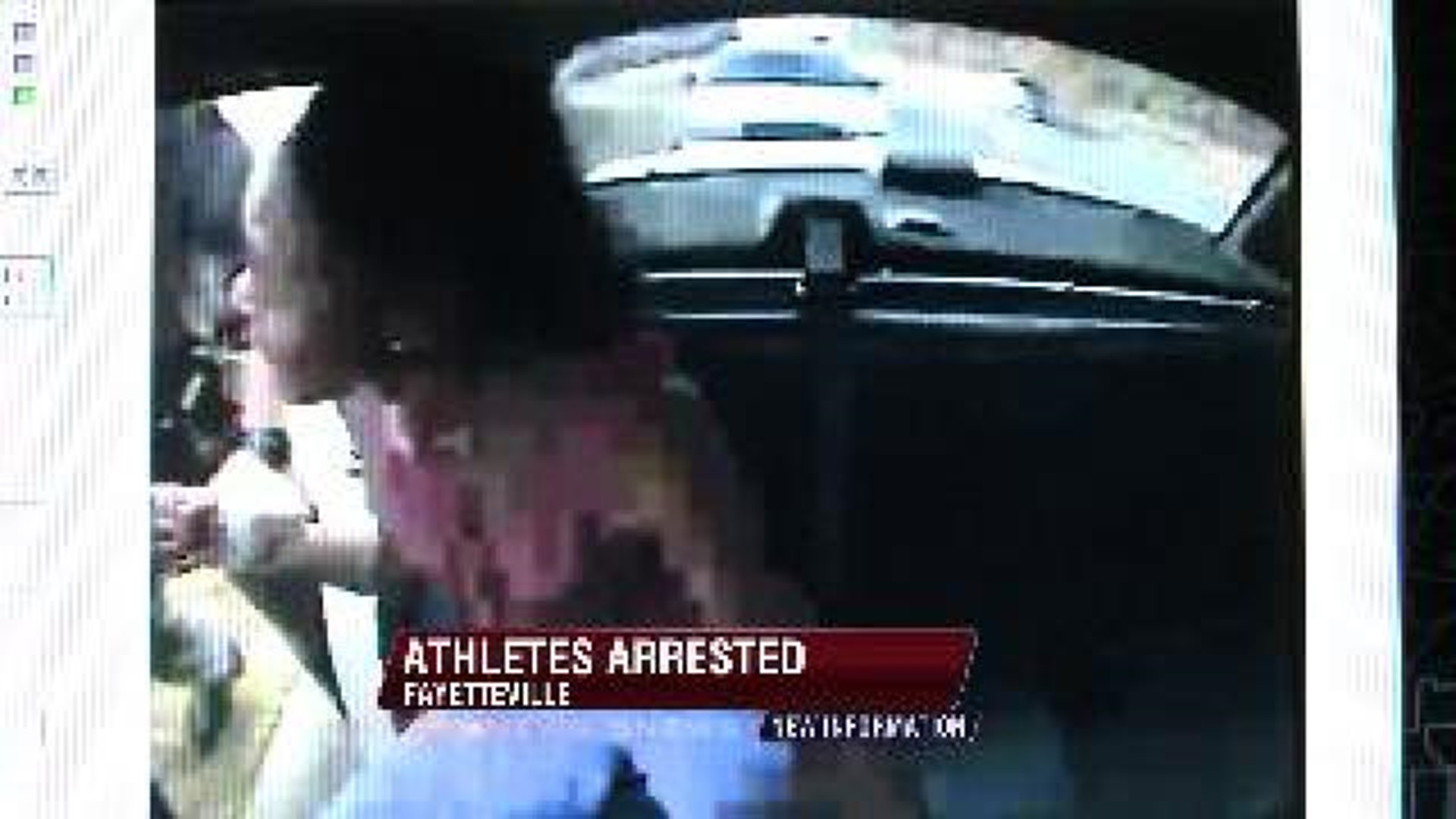 Dash Cam Videos of Arrested Arkansas Athletes