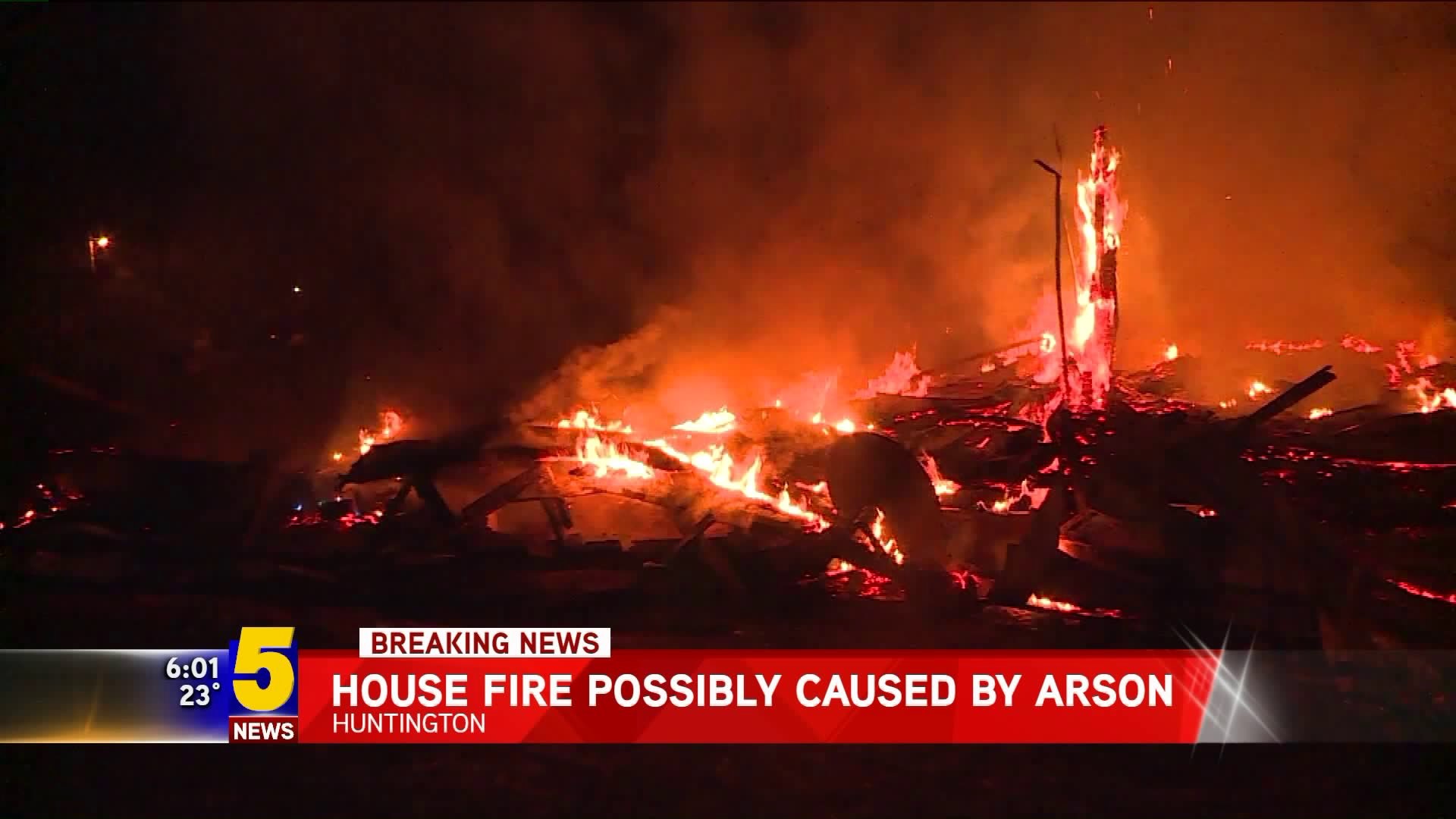 Possible Arson at Huntington Home
