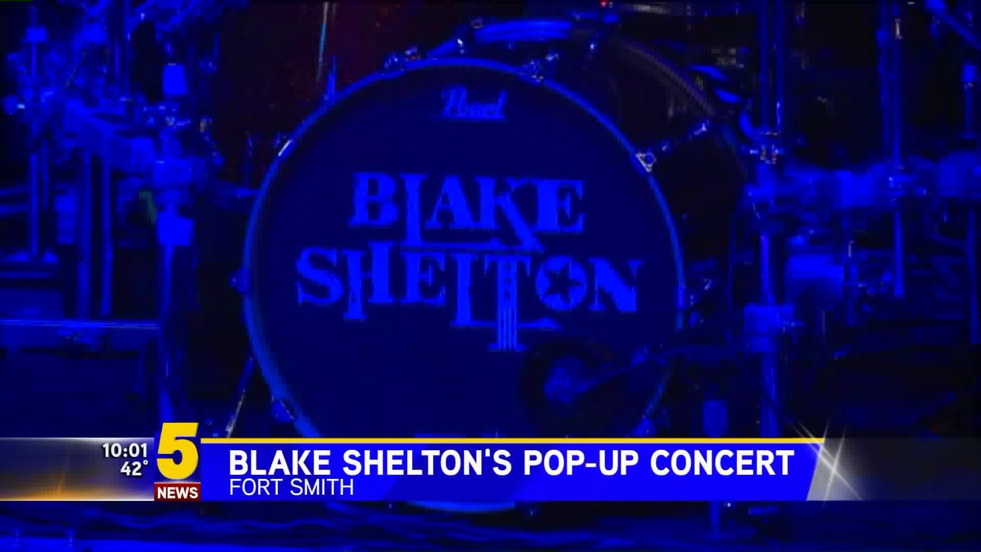 Blake Shelton Revs Up Sound Room