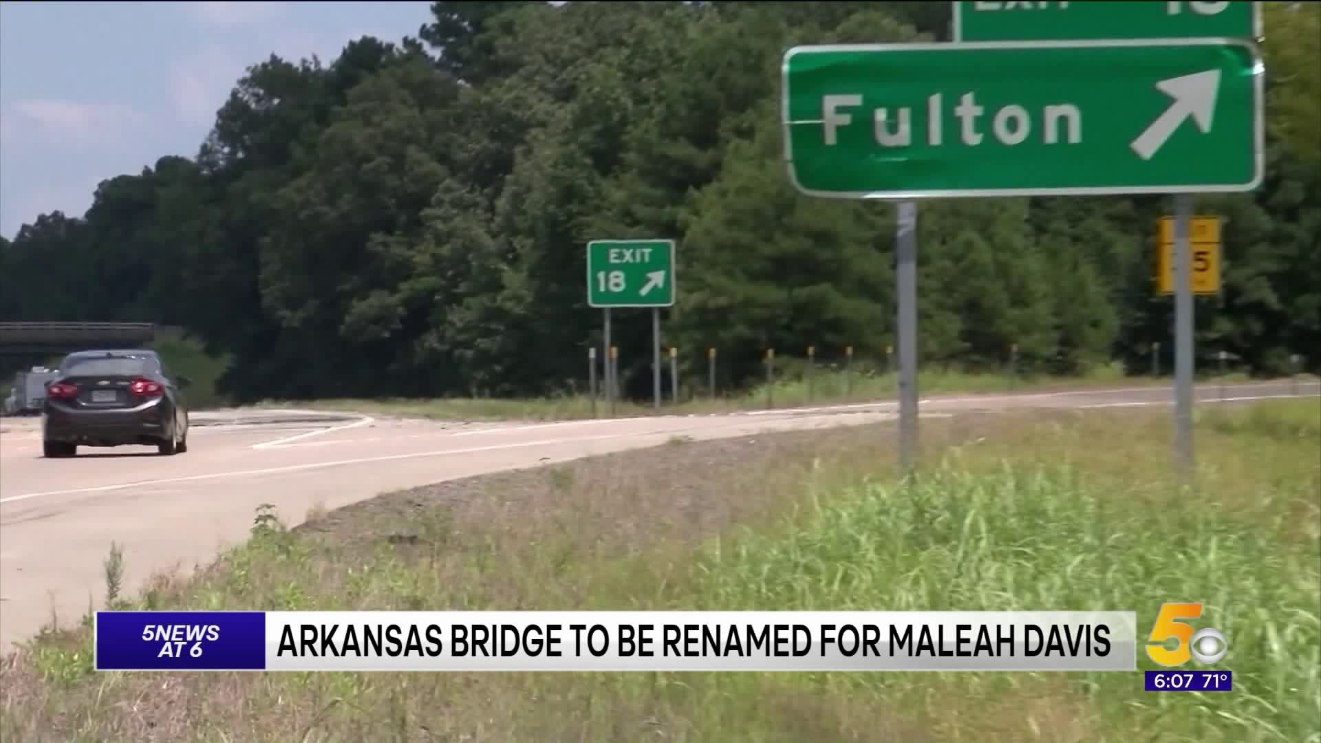 Arkansas Bridge To Be Renamed For Maleah Davis