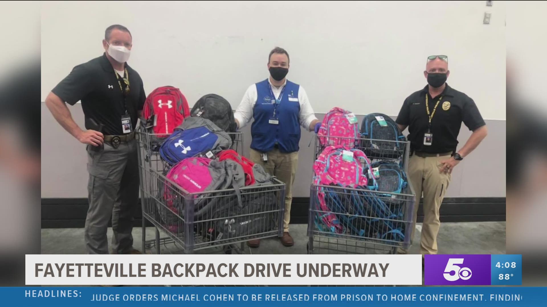 St. James Missionary Baptist Church and Fayetteville Police are working together to make sure kids start school with the supplies they need.