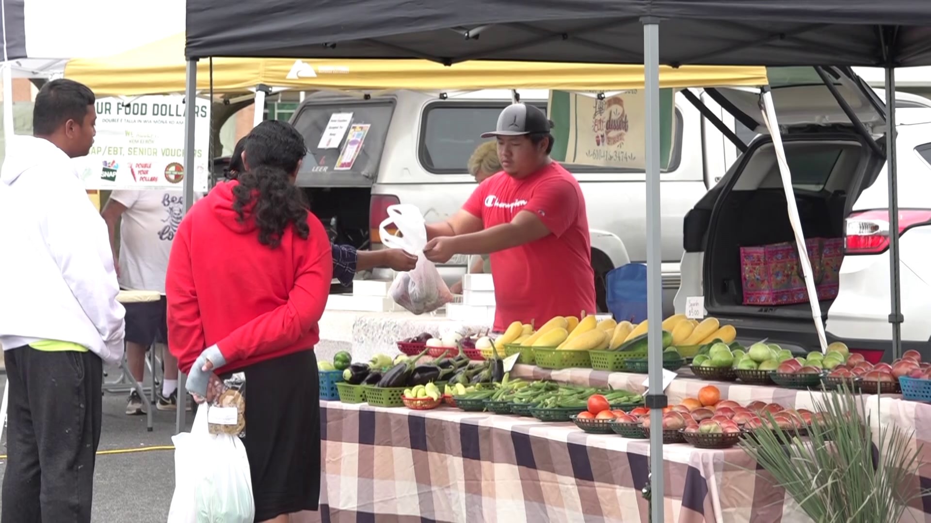 The high heat is not just affecting operating hours for the Springdale Farmers Market, but it is also affecting the availability of certain crops.