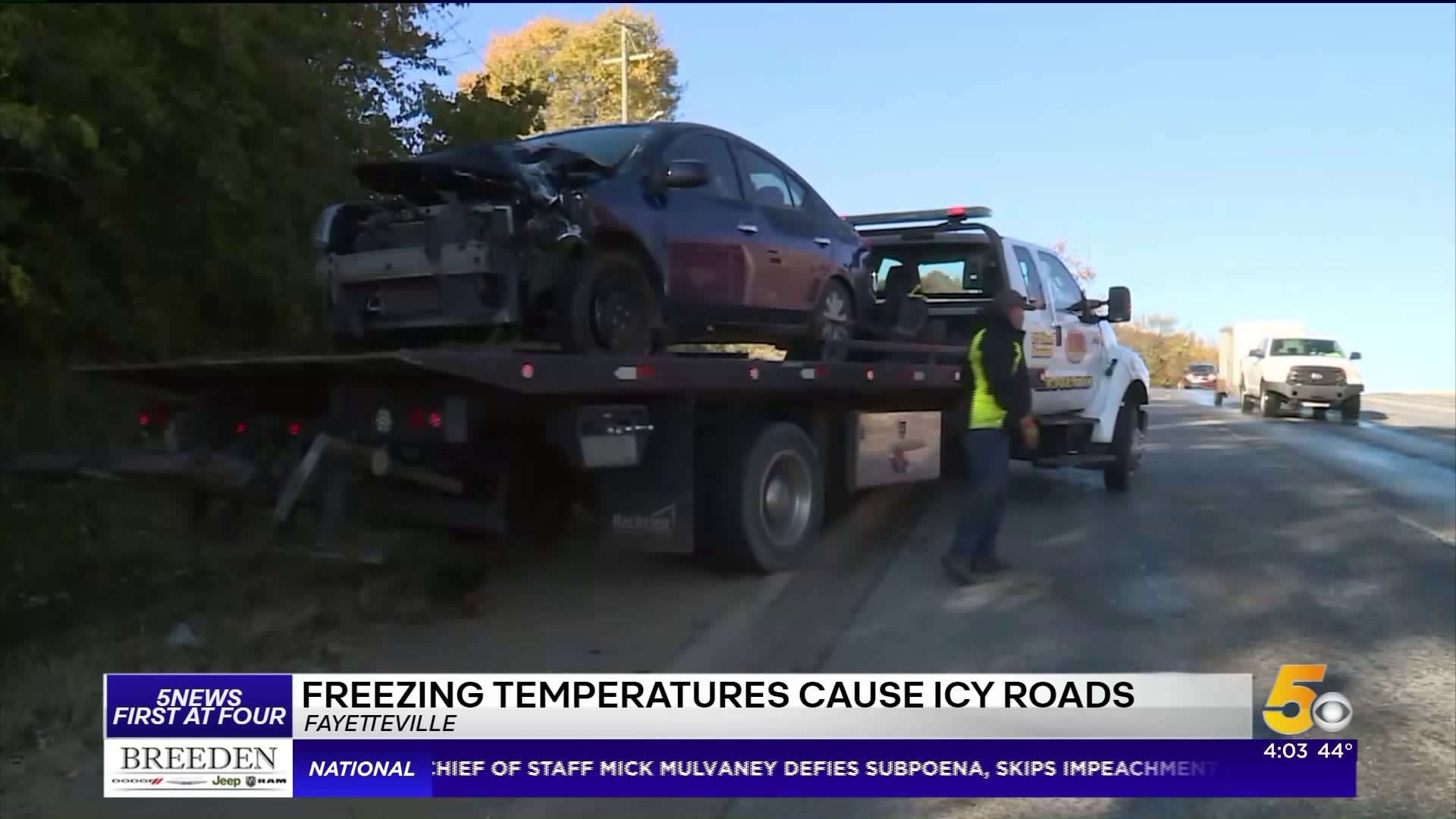 Icy Road Leads To Major Wrecks In Fayetteville