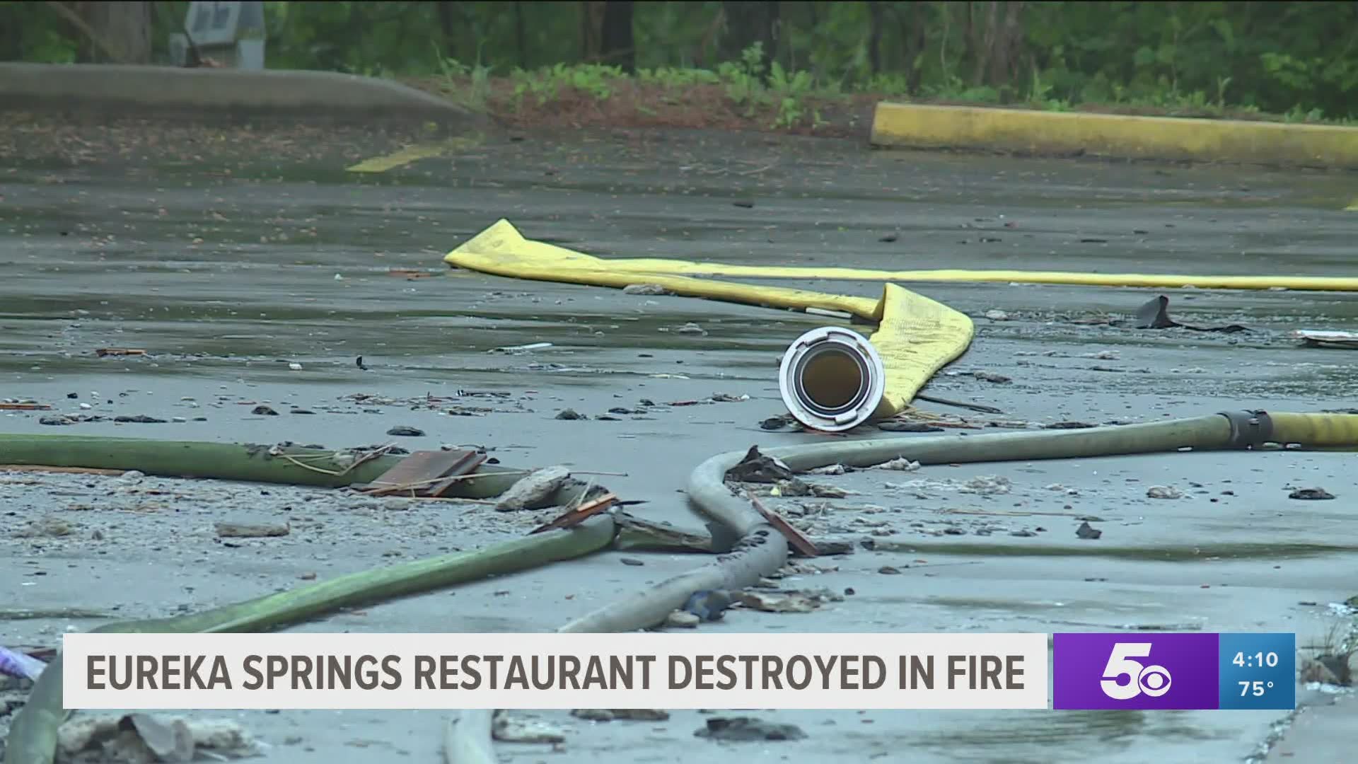 Eureka Springs restaurant destroyed in fire