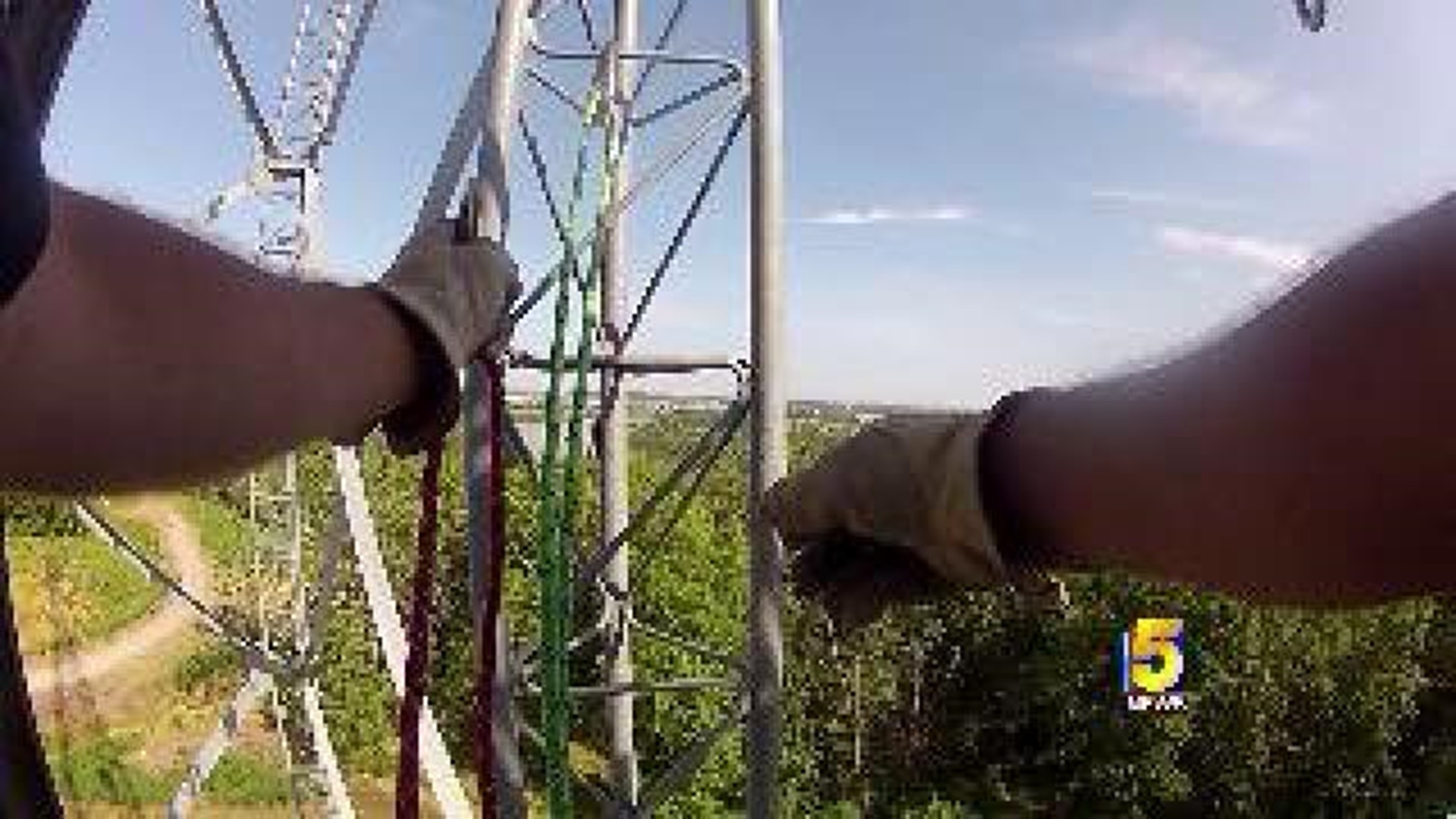 Firefighters Practice High-Angle Rescues