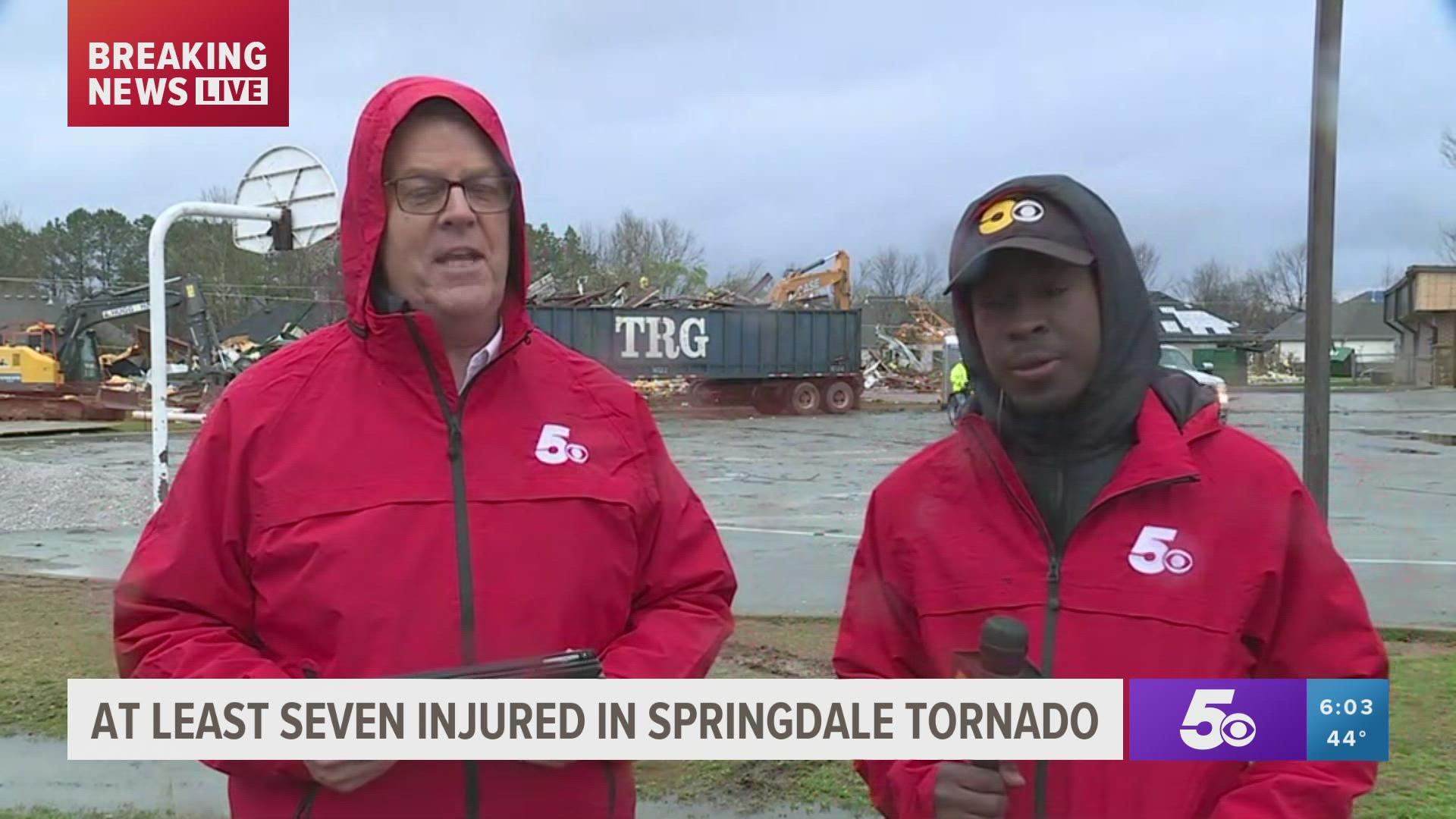 Follow along with 5NEWs team coverage of the tornado damage left across Springdale and other parts of Northwest Arkansas.