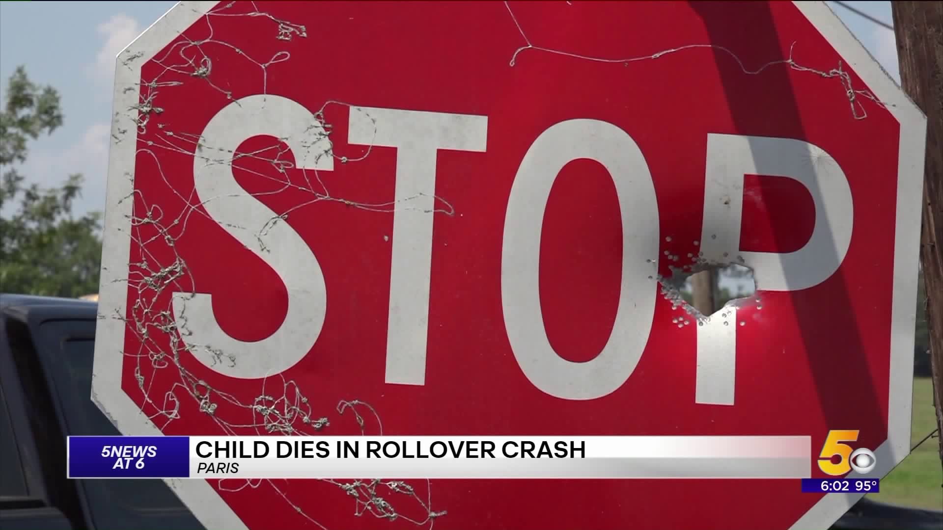 Child Dies in Rollover Crash