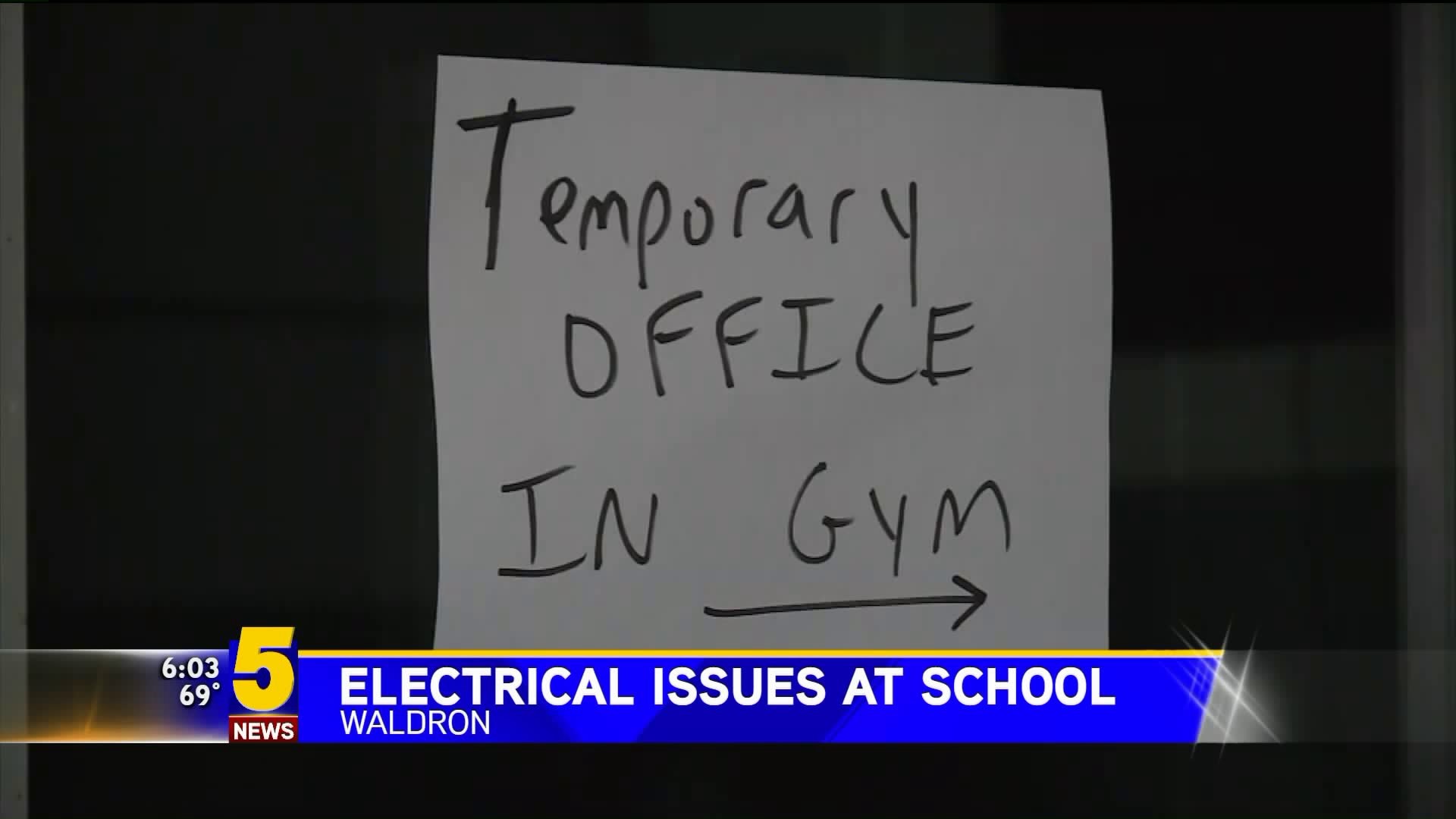Electrical Issues At Waldron School Suspends Classes For Monday