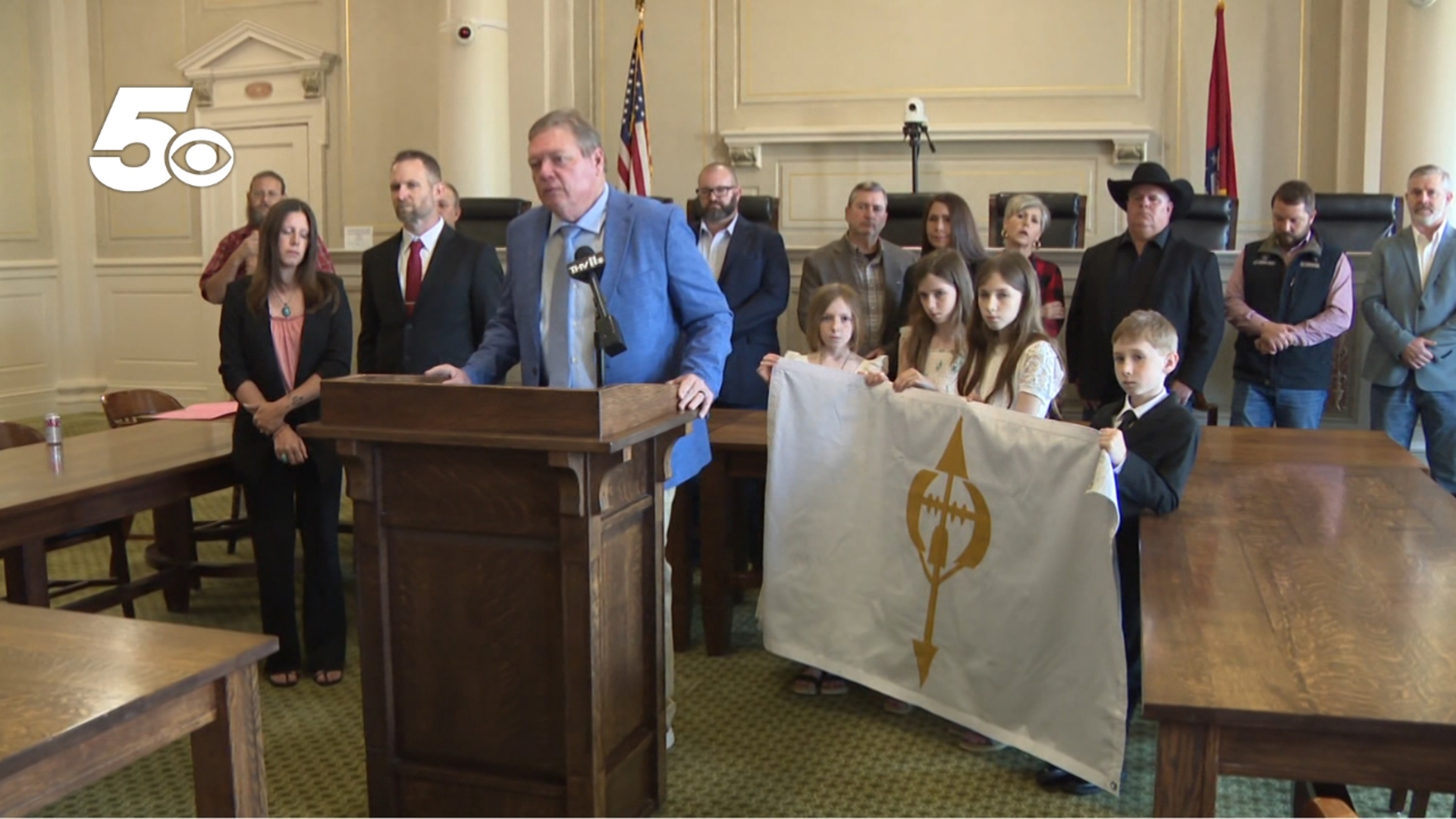 Franklin County residents and lawmakers delivered a stack of documents, including a letter to the governor urging her to reconsider plans for the 3,000-bed prison.