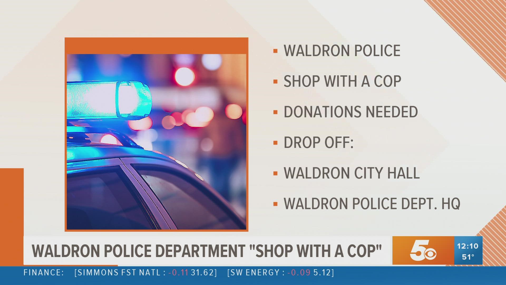 Donations to "Shop with a Cop" go toward helping local children have a Merry Christmas.