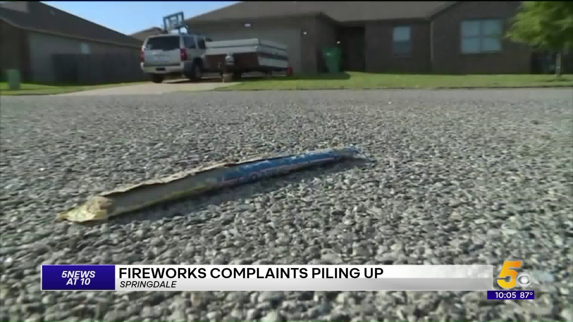 Firework Complaints Piling Up in Springdale