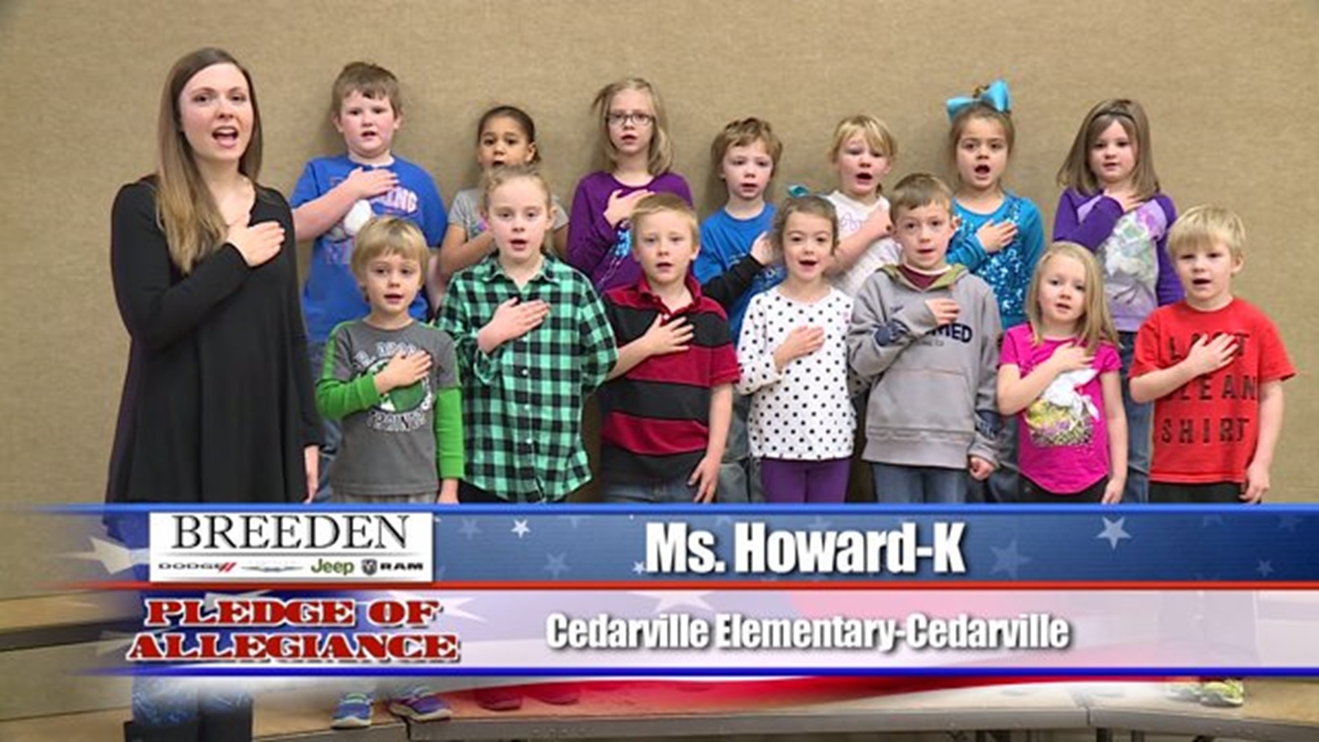 Cedarville Elementary, Cedarville - Ms. Howard - Kindergarten