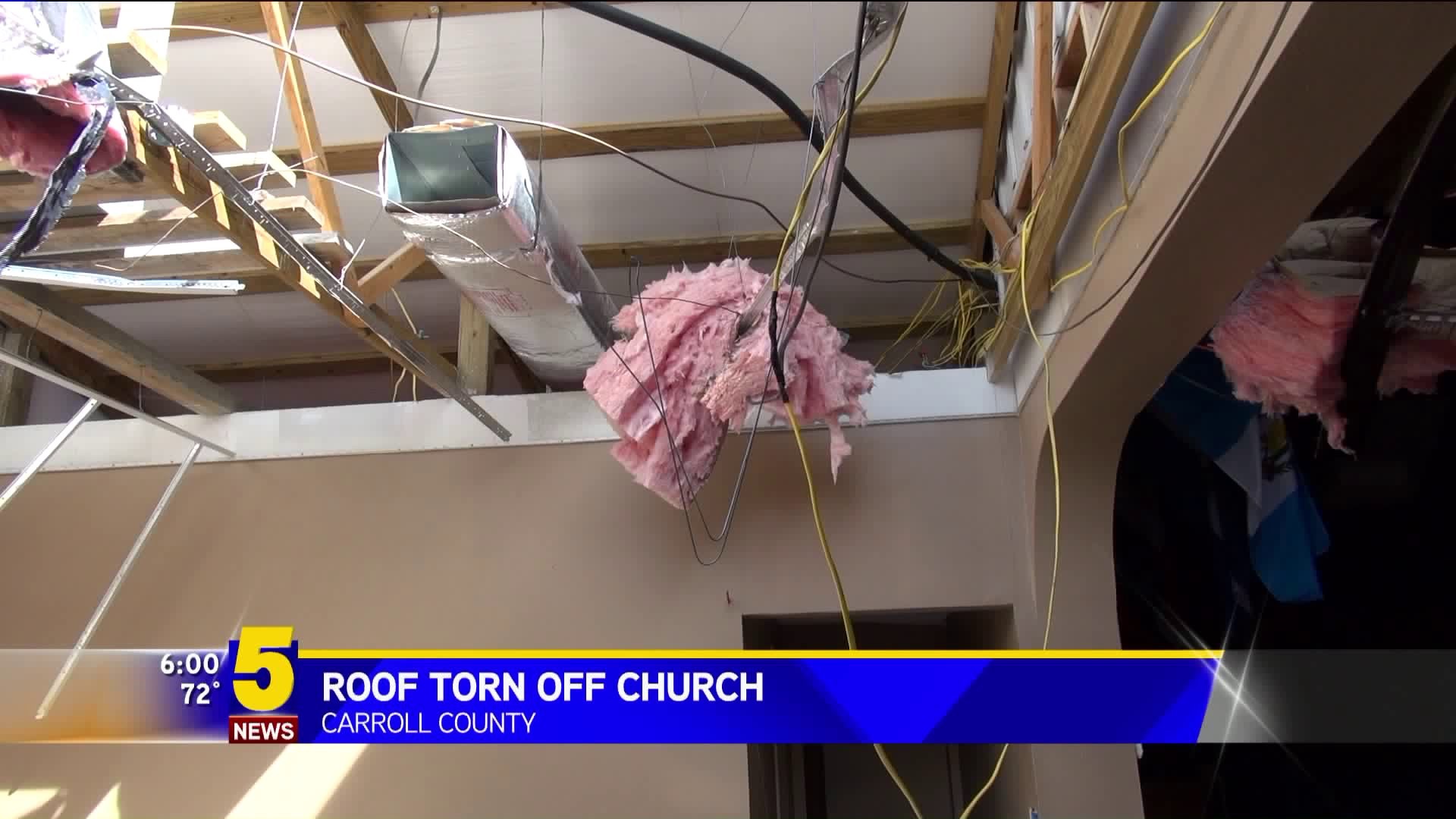 Roof Torn Off Church