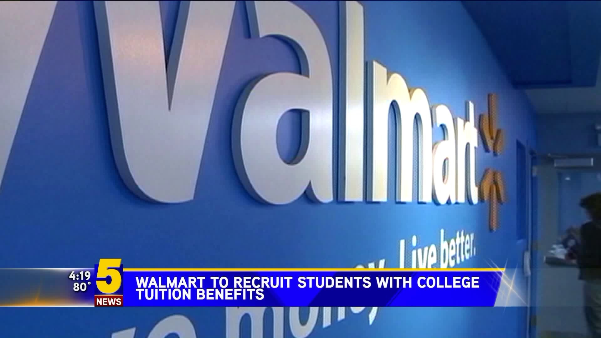 Walmart to Recruit Students With College Tuition Benefits
