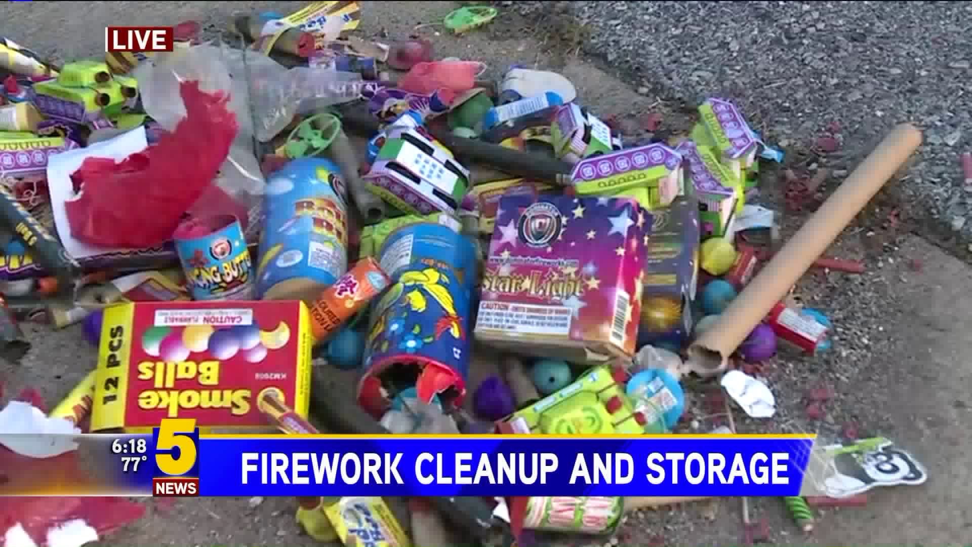 Fireworks Safety: Cleanup, Disposal and Storage