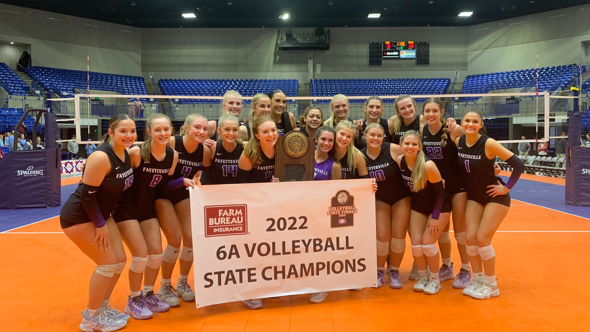 Fayetteville volleyball captures third straight 6A state title
