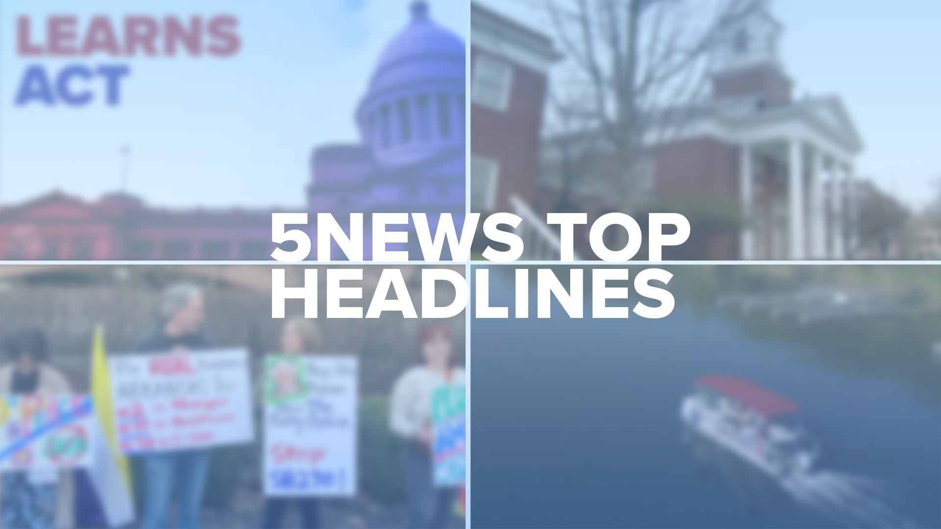 Take a look at today's top headlines for local news across our area!