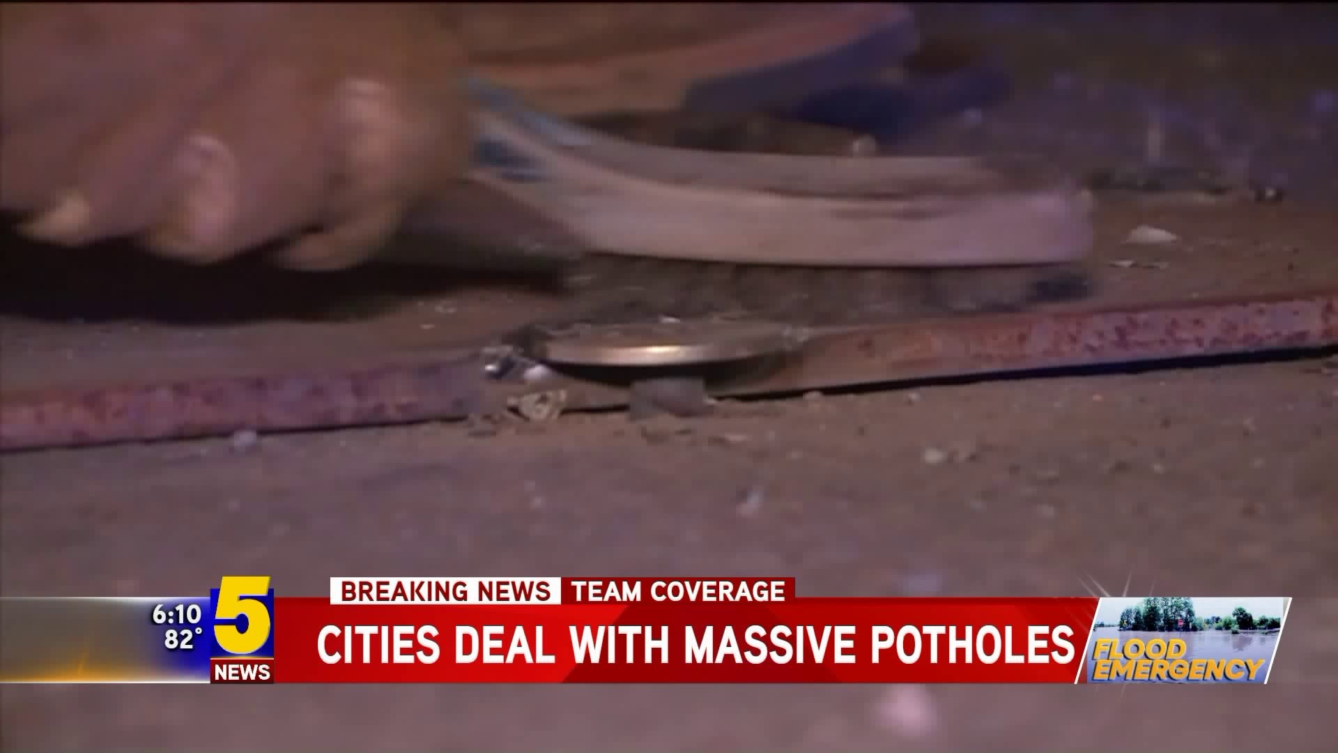 Cities Deal With Massive Potholes