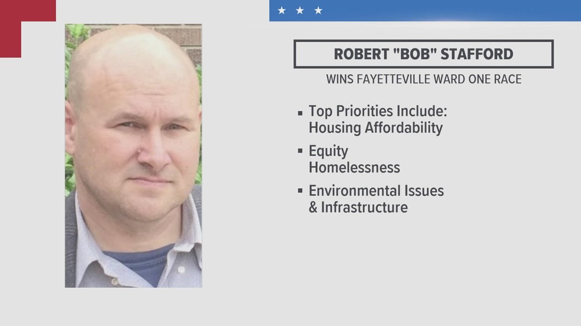 Bob Stafford wins Fayetteville City Council Ward 1 seat | 5newsonline.com