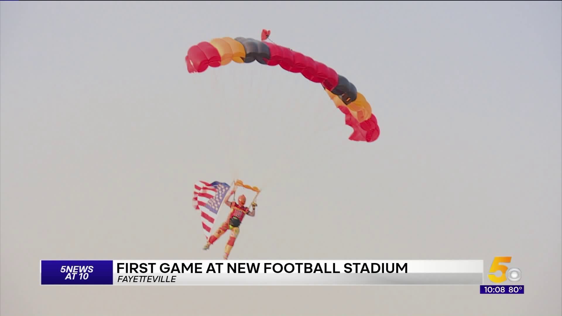 Farmington Kicks Off New Football Stadium With Sky Divers, Rivalry Win